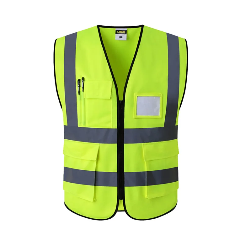 

Yellow Reflective Safety Clothing Reflective Vest Workplace Road Working Motorcycle Cycling Sports Outdoor Print LOGO #002