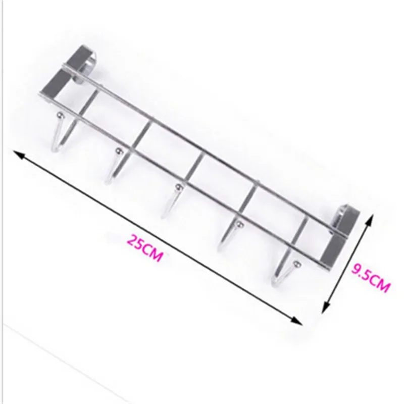 25cm Metal Hanging Hooks Kitchen Cabinet Tissue Storage Rack Cupboard Cup Towel Storage Holder Dish Hanger Shelf Bathroom