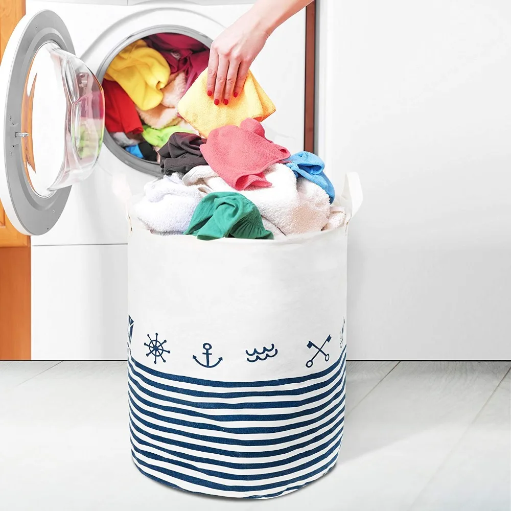 New Waterproof Cotton linen foldable Laundry Basket Dirty clothing Storage box Kids Toy Organizer tool storage organizer New Waterproof Cotton linen foldable Laundry Basket Dirty clothing Storage box Kids Toy Organizer tool storage organizer