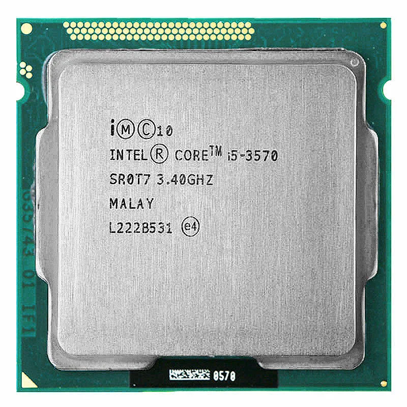 Meilleur Processeur Intel Core i5 3570 i5 3570 3.4 GHz 6 mo LGA 1155 processeur d unité centrale HD 2500 mémoire prise en charge DDR3 1333, DDR3 1600