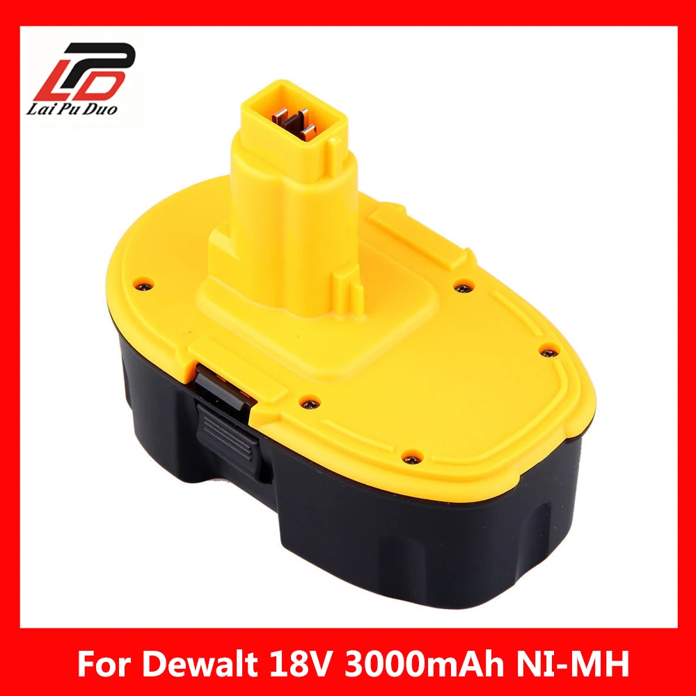 18V Ni MH 3.0Ah Replacement Power Tool Battery For Dewalt DC720 DC825