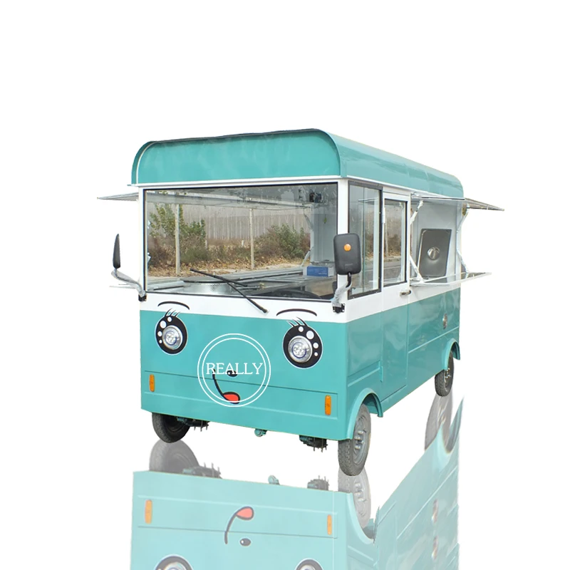 

custom 3200mm mobile electric snack vending trailer food truck for sale