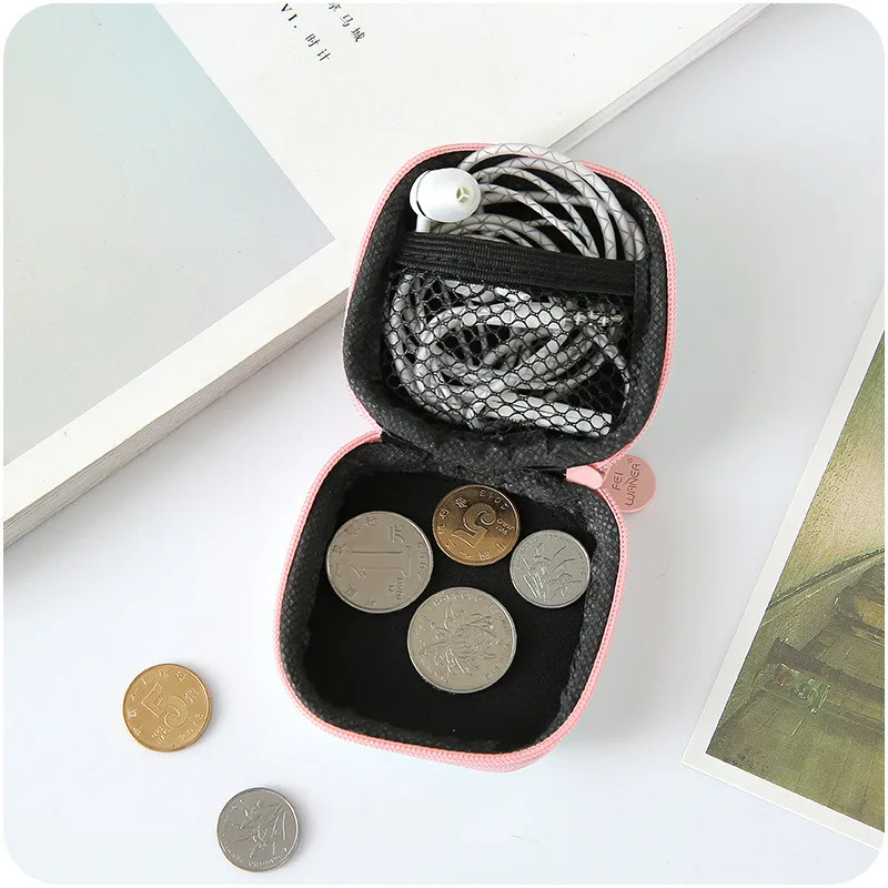 

Lovely Korean Earphone Storage Bag Electronic Accessories Container Cable Earbuds Fruit Printed Storage Organizer Pouch Bag E024