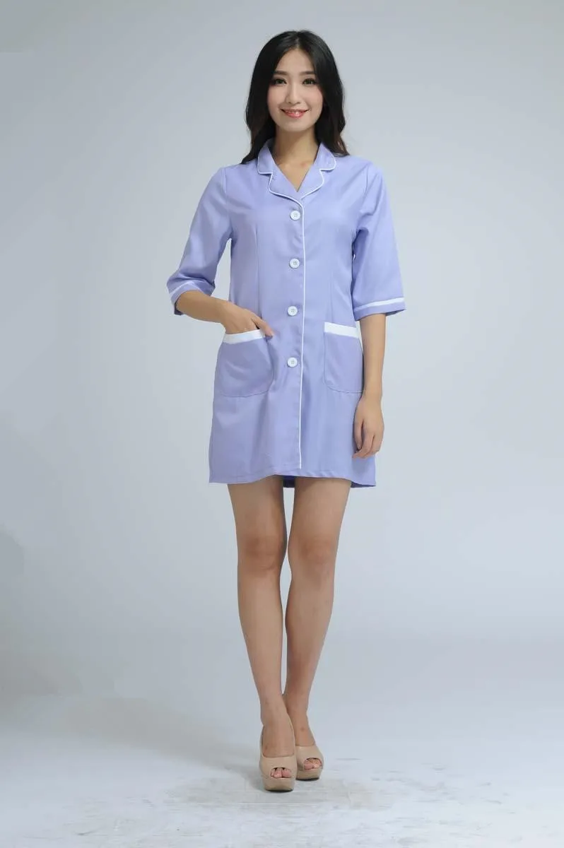 Custom Design Medical Nurse Dresses Beauty Salon Pharmacy Workwear