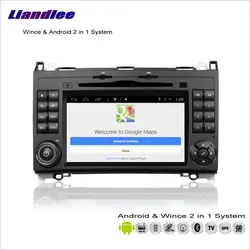 Liandlee для Mercedes Benz B класс W245 2005 ~ 2011 радио-cd-dvd-плеер gps Nav навигации Wince и Android 2 в 1 S160 Системы
