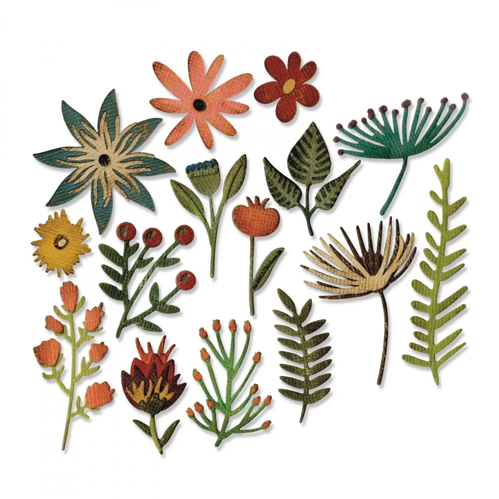 

Ufurty 15Pc Funky Floral Metal Cutting Die Stencil For Scrapbooking Paper Cards Crafts Handmade Embossing Decor 2019 New