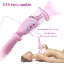 Rabbit Vibrator Sex Toys for Woman Magic Wand Womanizer Powerful Vibrator Clitoris Sucke Phalos Sex Products Nipple Sucker jeuplay nipple sucker rabbit dildo vibrators for women magic wand vibrator sex toys for woman pussy pump vibradores sex products