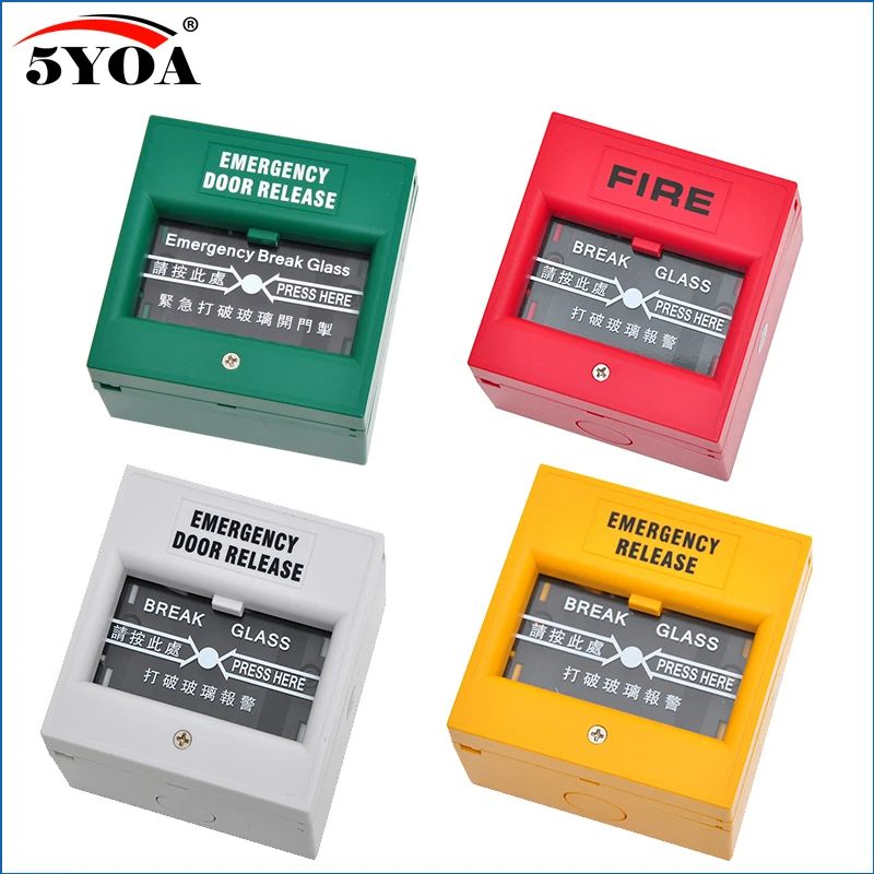 

Emergency Door Release Fire Alarm swtich Break Glass Exit Release Switch Glass Break Alarm Button