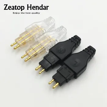 

1Pair Earphone Adapter Pin Gold Plated DIY Plug for HD414 HD565 HD580 HD600 HD650 Headphone Mini Jack Connector