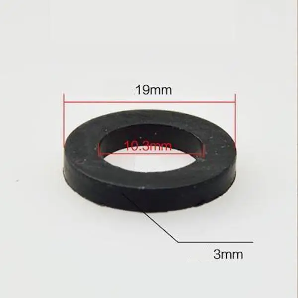 10x Black Rubber Flat Ring Sealing Washer Loose Joint Shower Heads