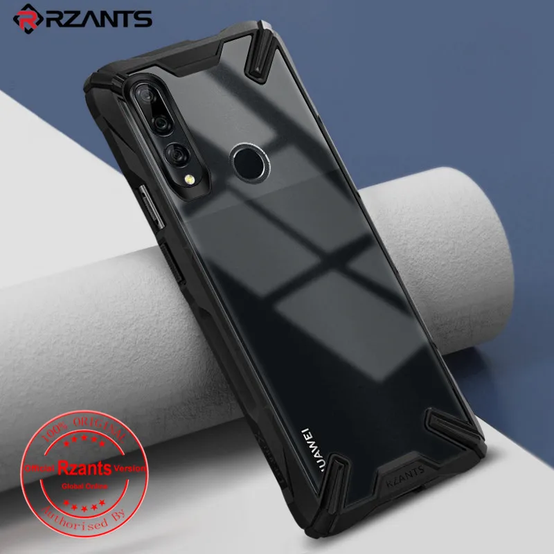 

Rzants Phone Case For Huawei Y9 Prime 2019 / P Smart Z Case Transparent Hard Shockproof Reinforced Corners Rugged Slim Cover