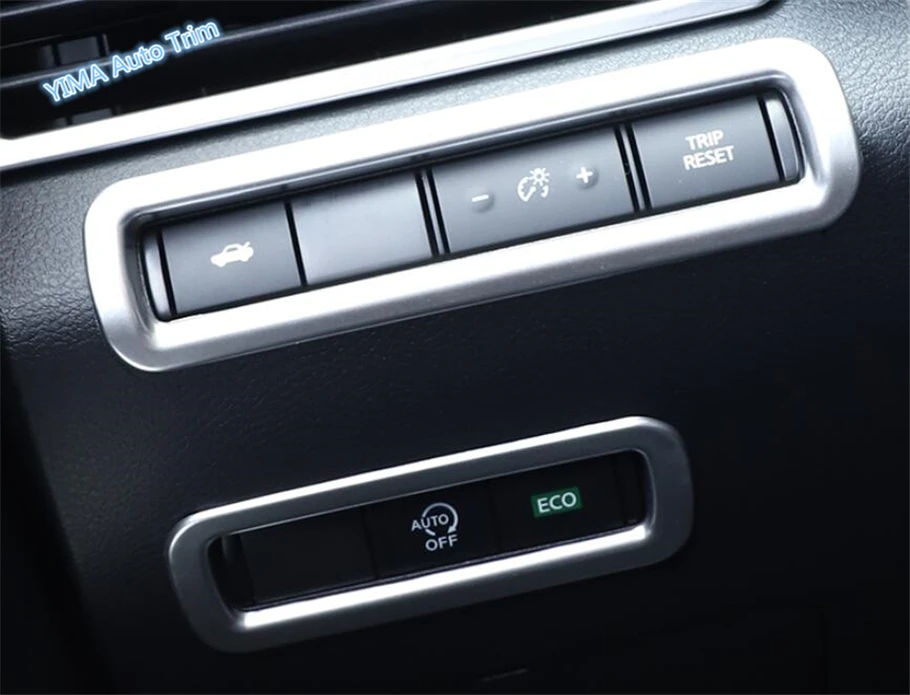 

Lapetus Auto Styling Car Head Lights Lamp Switch Button Control Frame Cover Trim ABS Fit For Nissan Teana Altima 2019 Matte Look