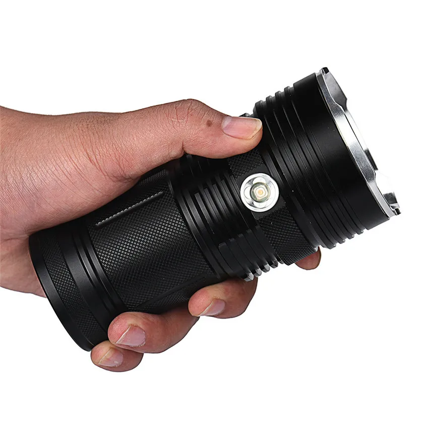 Светодиодный фонарик 34000LM 14 x CREE XM L T6 4x18650 для охоты|t6 led|t6 screwdriverlamp stand |