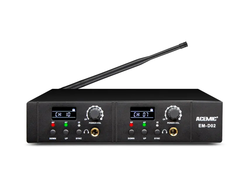 Бесплатная доставка Acemic EM D02 Двухканальный беспроводной в ухо монитор