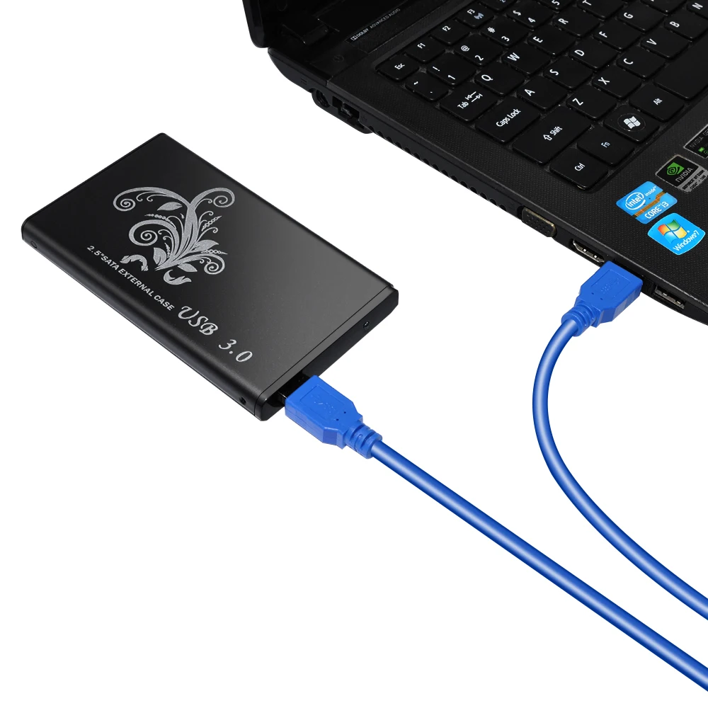 DeepFox USB 3,0 HDD Caddy Корпус 2,5 дюймов SATA SSD Чехол для мобильного диска s 2,5 HDD чехол для Windows/Mac до 5 Гбит/с