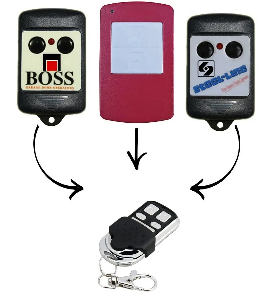 

Boss/Steel-Line Doors BHT1 BHT2 HT1 Garage Compatible Duplicator Remote 310MHz
