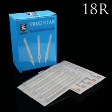 50 шт. 18R наконечники для татуировки настоящая звезда прозрачные длинные одноразовые наконечники для татуировки 108 мм наконечники для игл для татуировки наконечники