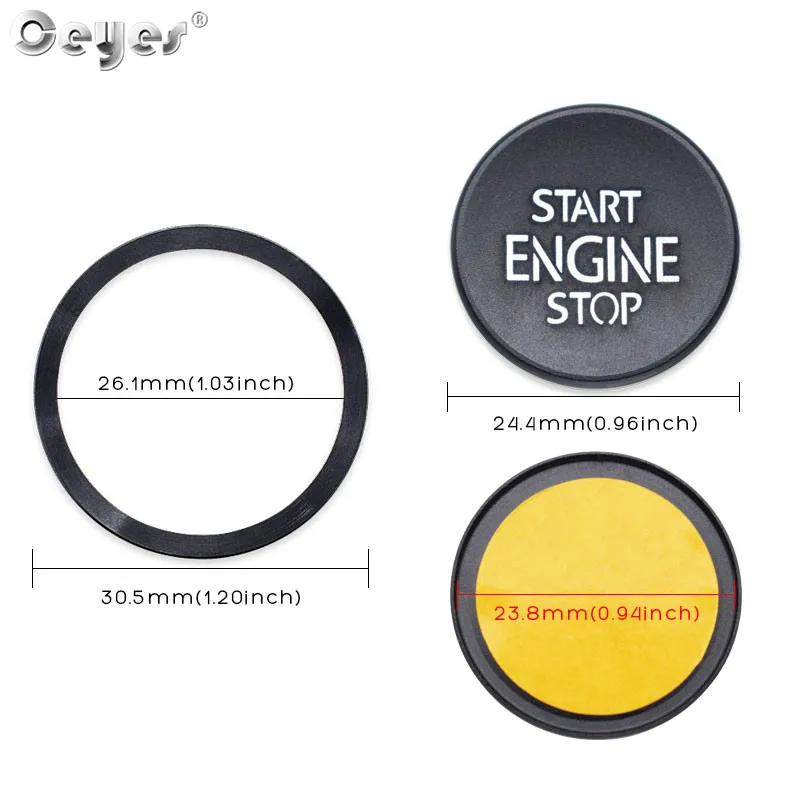 Car Start Engine Button Key Ring for VOLKSWAGEN AUDI SKODA SEAT (23)
