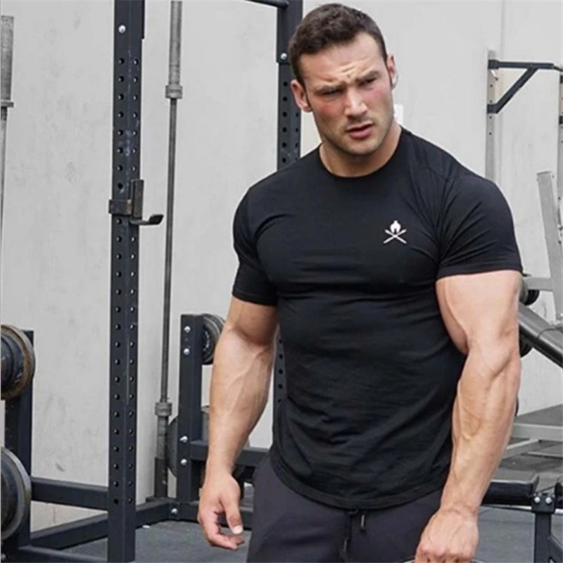 gyms t shirt Fitness men Casual Tee (2)