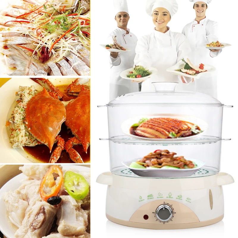 

2019 Drop Shpping Double Layer Electric Cooker Sterilizer Multi-Function Steamer Simple and Practical Design Fashion