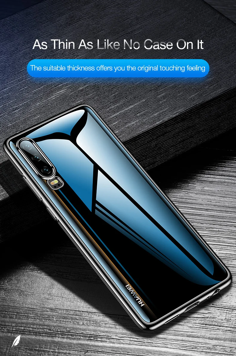 CAFELE Silicone Plating Case For Huawei P30 Pro Transparent Back Protector Ultra Thin Soft TPU Phone Cover for Huawei P30Pro (2)