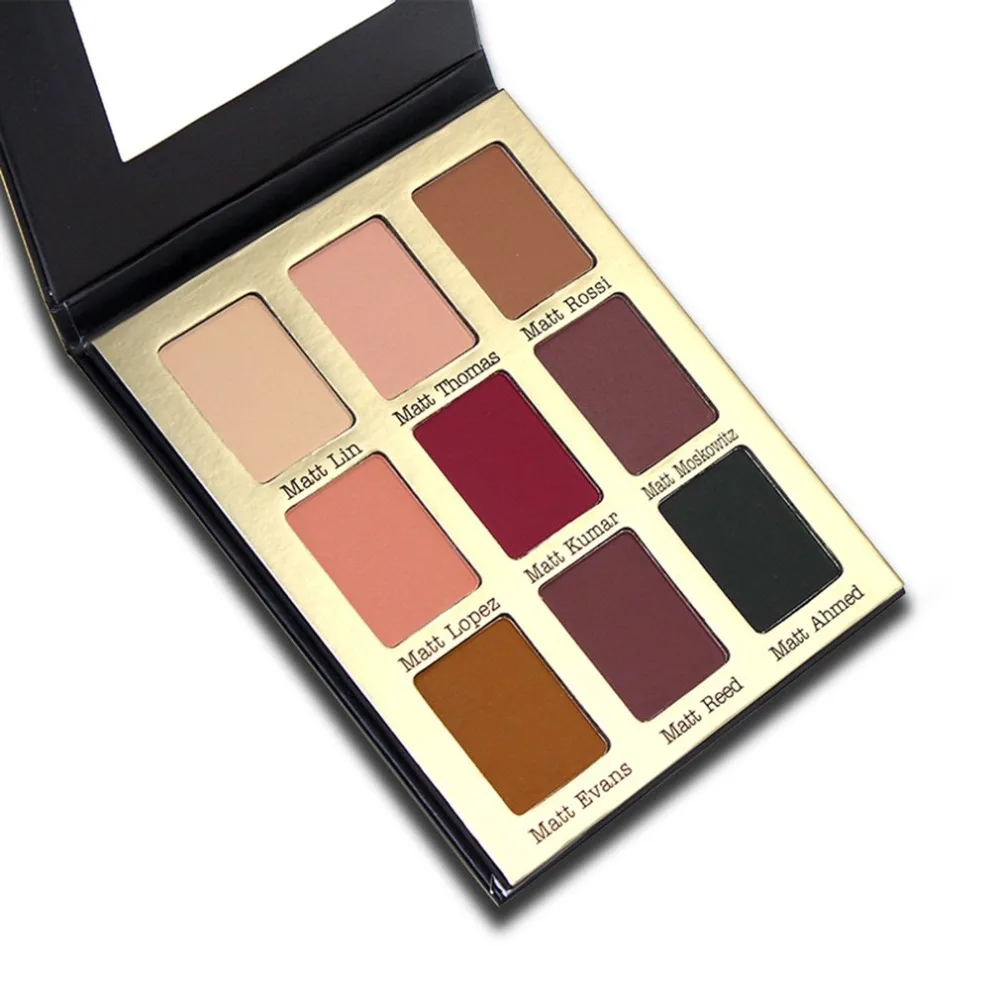 

9 Colors Eye Shadow Palette Matte Makeup Tool Dumb Light Eyeshadow Kit Full Matte Eyeshadow Pallete Fashion Cosmetic