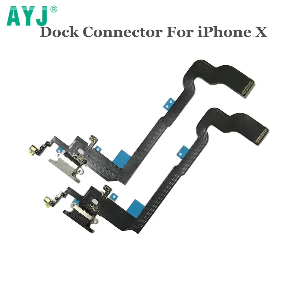 

AYJ High Quality USB Charger Dock Connector For iPhone X Cherger Port Charging Port Flex Cable for iPhoneX