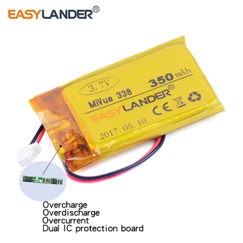 

3.7V 350mAh Replacement Rechargeable li Polymer Li-ion battery For MIO mivue 338 Driving recorder battery DVR GPS MP3 MP4 toys