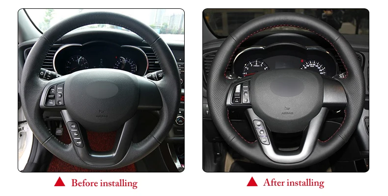 for Kia K5 2011 steering wheel cover