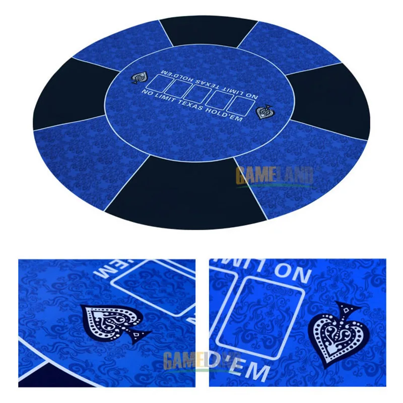 120см Классик синий Техасский Холдем покерный стол 3мм резина сукно для покера / Настольная игра скатерть макеты Poker Table Cloth 2кг