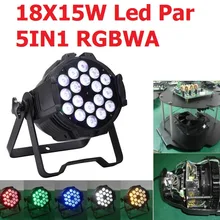 18x15 Вт 5в1 RGBWA литой алюминиевый корпус Led Par Light Par64 Can огни DJ диско сценический DMX512 стробоскоп освещение оборудования