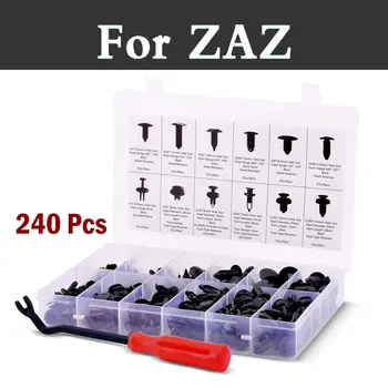 

240x Retainers Push Pin Rivet Set Set In Case Rivets For Zaz 1102 Tavria 1103 Slavuta Dana Chance Nova Sens Vida