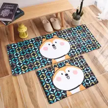 1 шт. симпатичная мультяшная собака ковер домашний кухонный коврик коралловый флис Гостиная ковер детская спальня коврик моющийся коврик