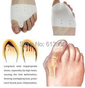 Обувь на высоком каблуке повседневного использования насосы биологической силиконовый выправление вальгусной деформации первого пальца стопы разделитель для пальцев ноги корректор для пальцев ног вкладыш для переднего отдела стопы