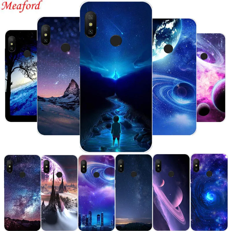 

6.26" Cover For Xiaomi Redmi Note 6 Pro case Silicone soft TPU Back Case for Xiaomi Redmi Note 6 Pro Case Coque funda star sky