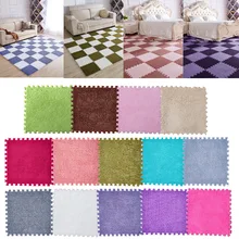 Junejour 1 шт. EVA детская комната пена замша ковры ковер пэтчворк детская пена головоломка коврик длинный пух ребенок для гостиной
