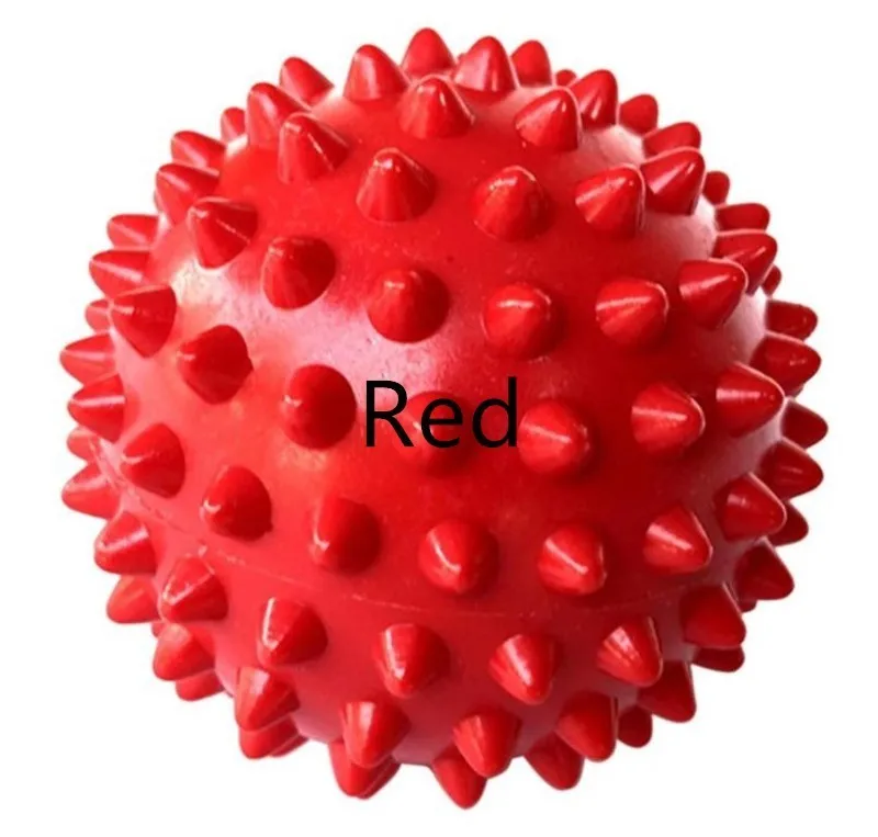 6,5 см ног мяч массаж фитнес шейный позвонок реабилитации ход медицинское лечение иглоукалыванием мяч фасции мяч - Цвет: Красный