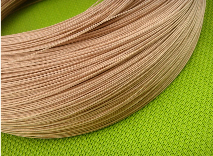 DHL free shipping 100 meter 7N Single crystal copper headphone cable