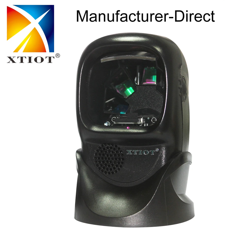 

XT7100 Automatic Laser Flatbed Barcode Scanner 20 Lines Desktop Omnidirectional Bar code Reader 1D laser barcode scanner