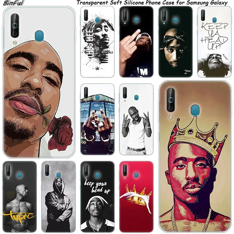 2Pac Tupac Amaru Shakur силиконовый чехол для телефона Samsung Galaxy A80 A70 A60 A50 A40 A40S A30 A20E A2CORE M40 Note 10
