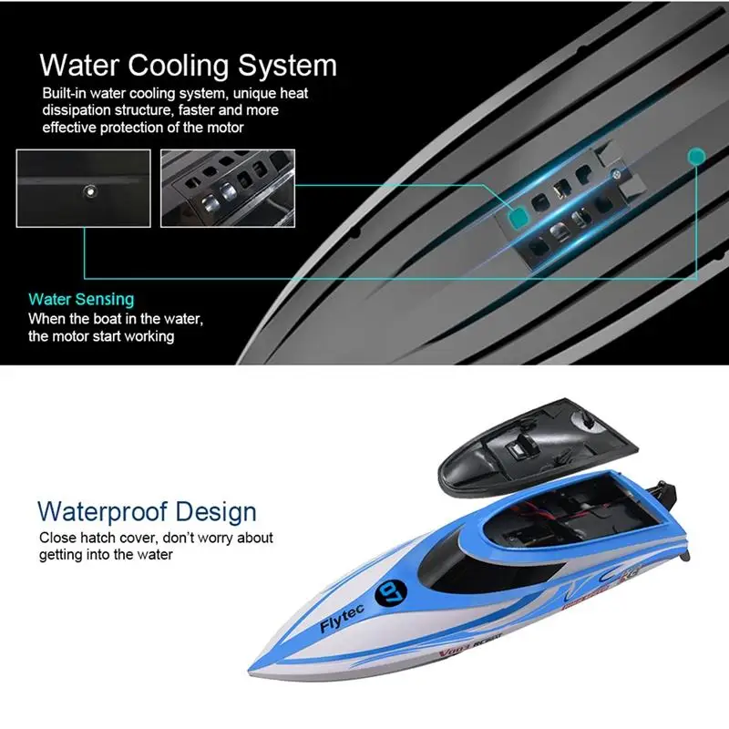 Fltec высокоскоростной пульт дистанционного управления лодка гоночный пульт дистанционного управления лодка детский подарок