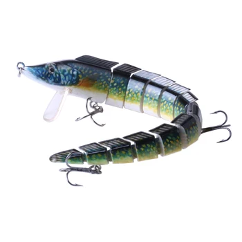 

HENG JIA Fishing Lure Artificial Bait for Fishing Wobbler 13 Section Jointed Eel Fish Lure Hard Slow Sink Bait Sea Pesca Tackle
