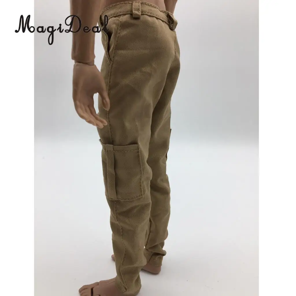 MagiDeal 1/6 масштаб мужские черные повседневные брюки для 12 дюймов Мужская фигурка тела Горячие игрушки куклы Accs