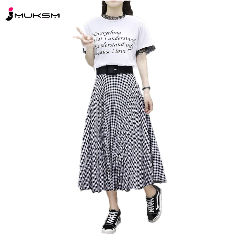 Spring New Female Korean Version Of The Long Section Sake Slim Fashion Casual Suit Short-Sleeved Plaid DressCJY01 | Женская одежда