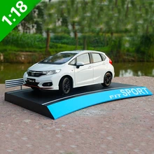 1/18 Honda FIT спортивный автомобиль из литого металла модель игрушки подарок для мальчика девочки Коллекция