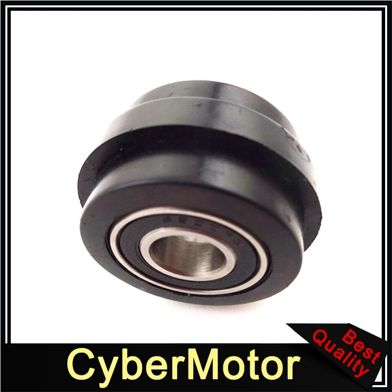 Black 10mm ID Motorcycle Lip Chain Roller Tensioner Pulley Guide For Pit Trail Dirt Motor Bike Mini Motocross