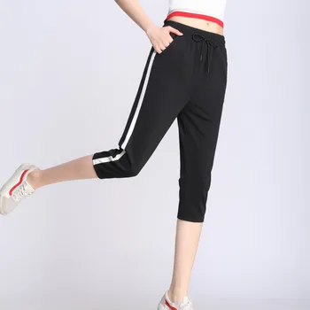 

Pants Women Real 2019 Pants Female Xia Bo-style Korean Version New Nine-hundred-feet Seven-minute Student Leisure Radish Sports