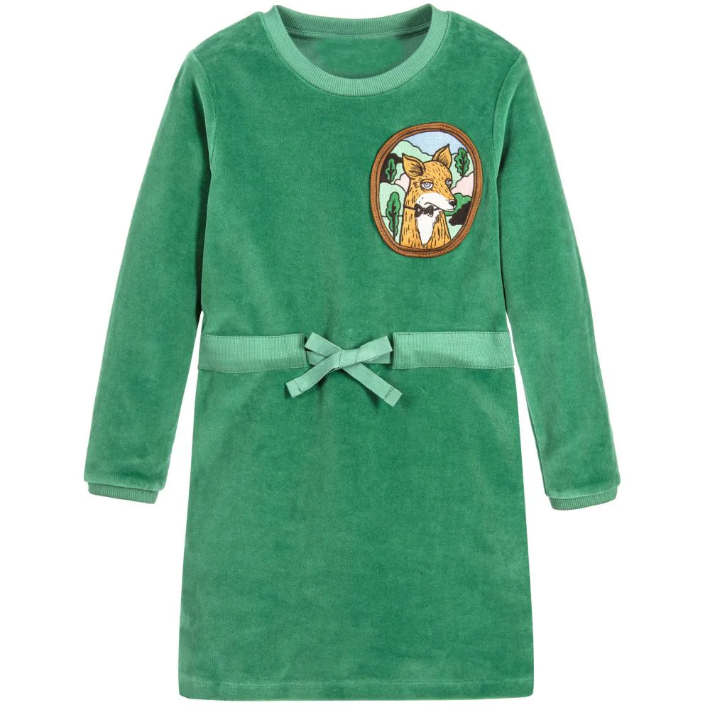 Baby Girls Velour Fox Dress Long Sleeve Brand Kids Winter Dresses for Girls Clothes Vestidos Christmas Dress Princess Costume Baby Girls Velour Fox Dress Long Sleeve Brand Kids Winter Dresses for Girls Clothes Vestidos Christmas Dress Princess Costume