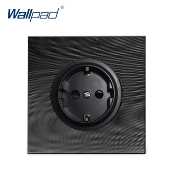 

EU 2 Pin German Socket Wallpad Luxury Aluminum Metal Panel Electric Wall Power Socket Electrical Outlets For Home Schuko