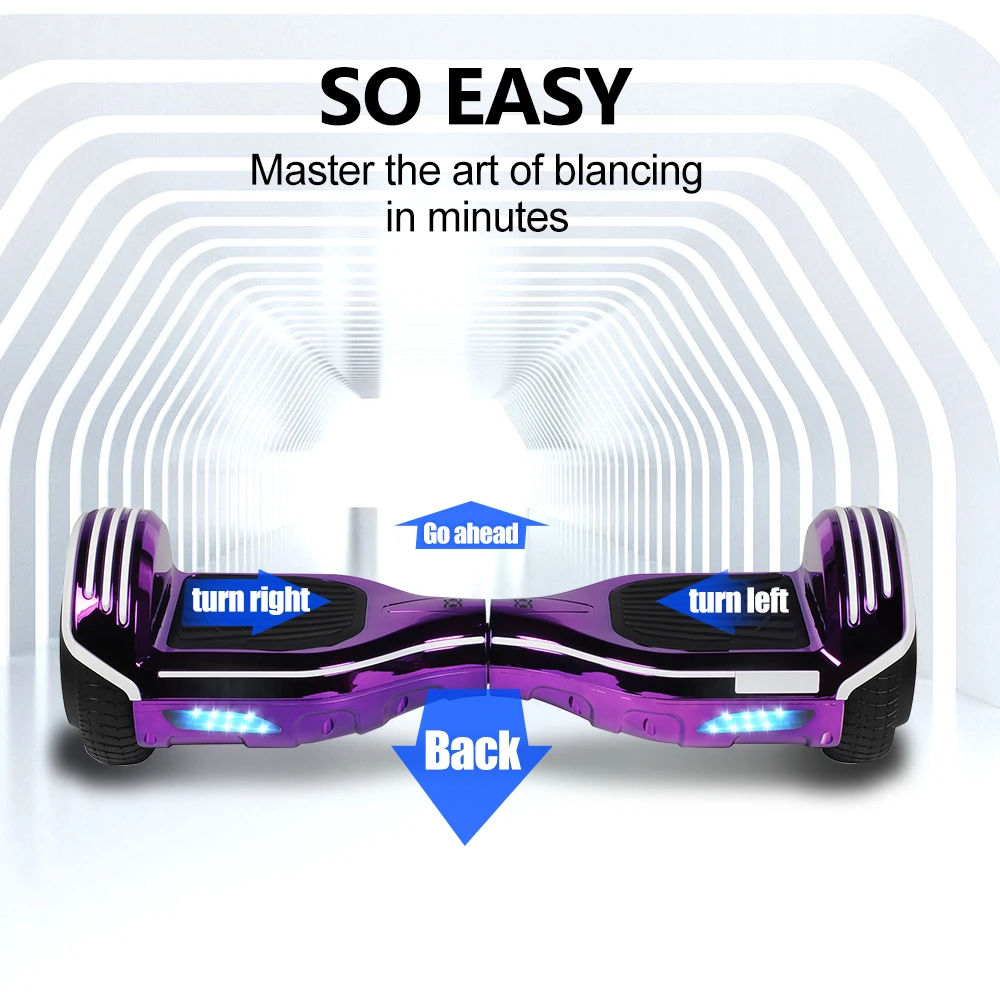 6.5 Inch Hoverboard Electric Scooters Smart Electric Skateboard Self Balance Scooter Bluetooth Speaker LED Hover Board Oxboard